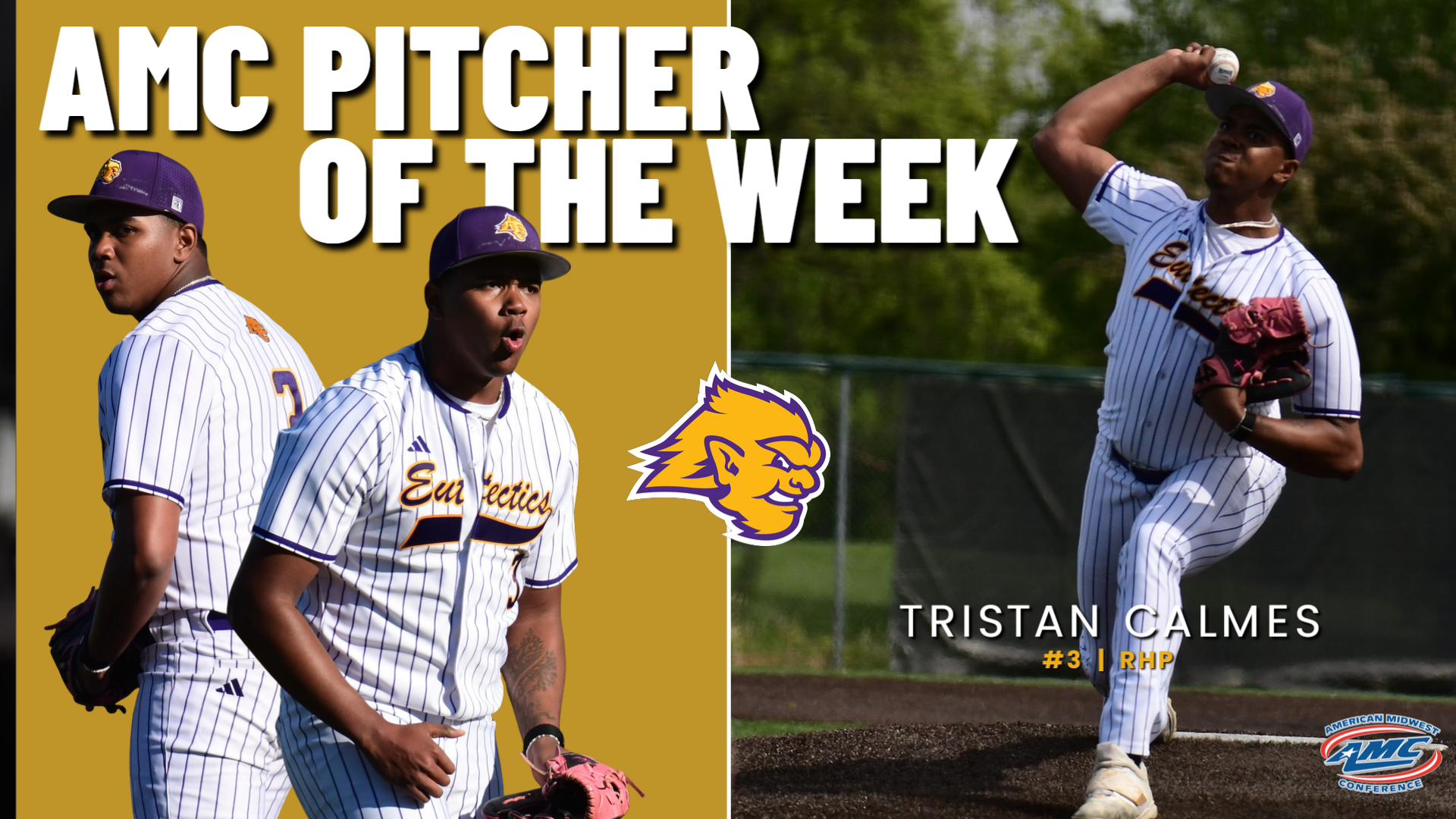 Win over Columbia seals AMC Pitcher of the Week for Calmes