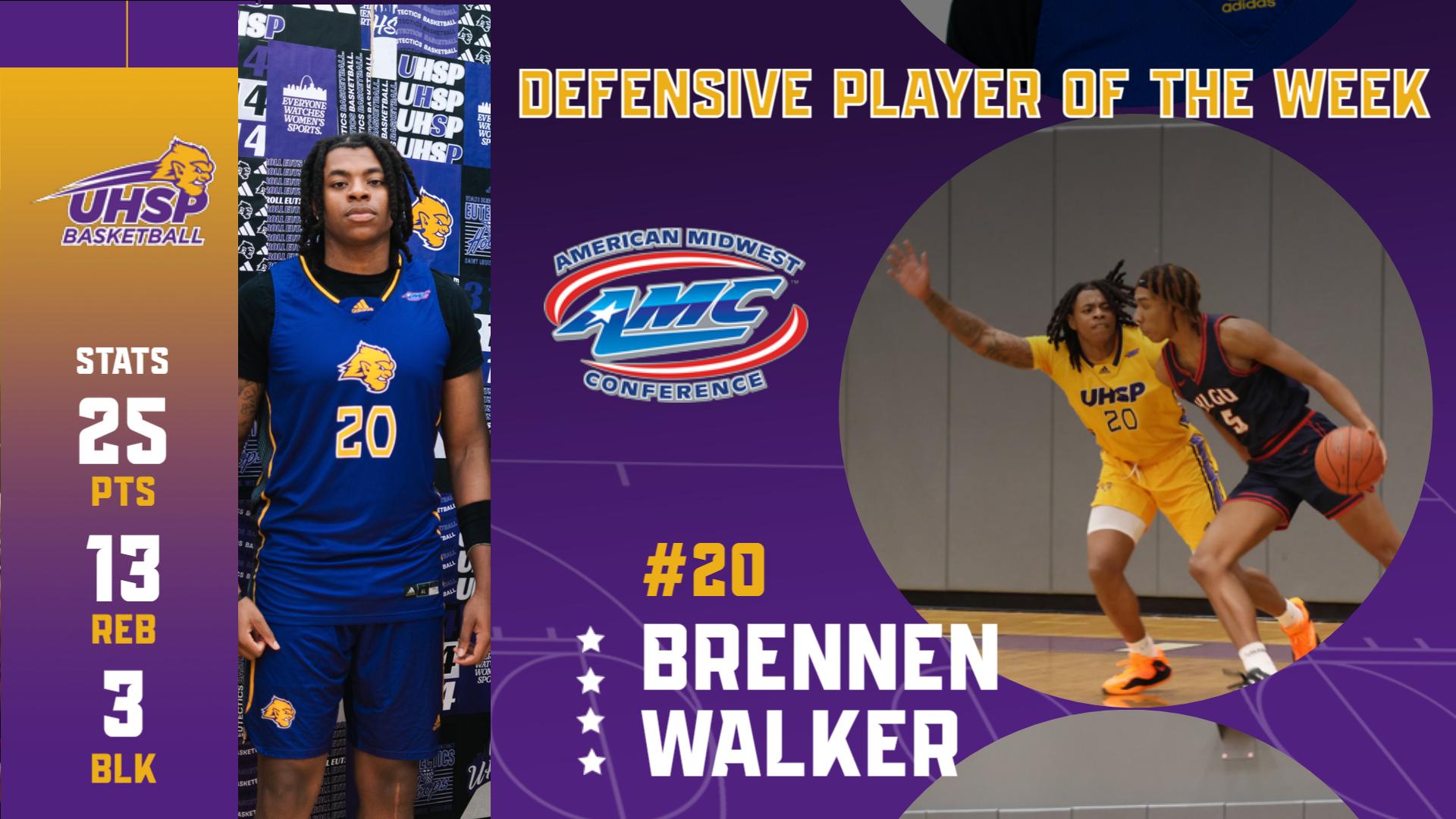 Walker Named AMC Defensive Player of the Week