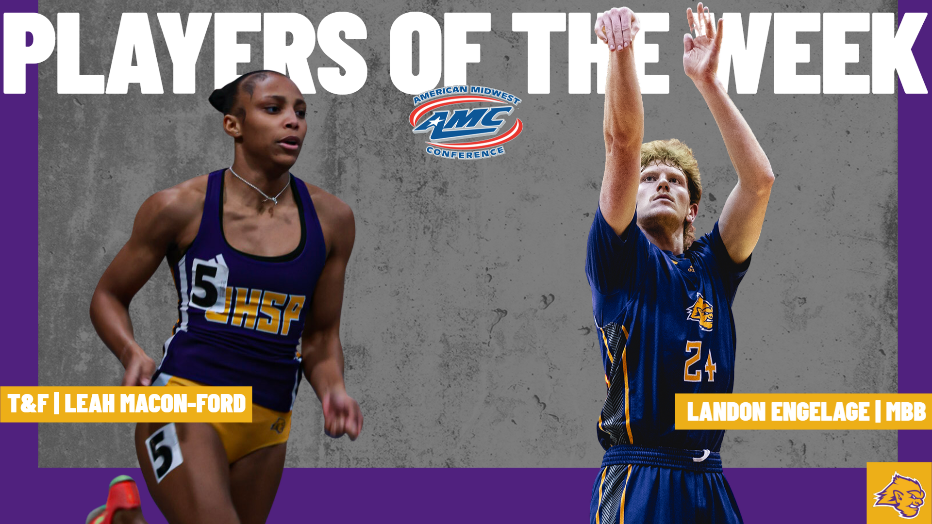 Macon-Ford and Engelage named AMC Players of the Week