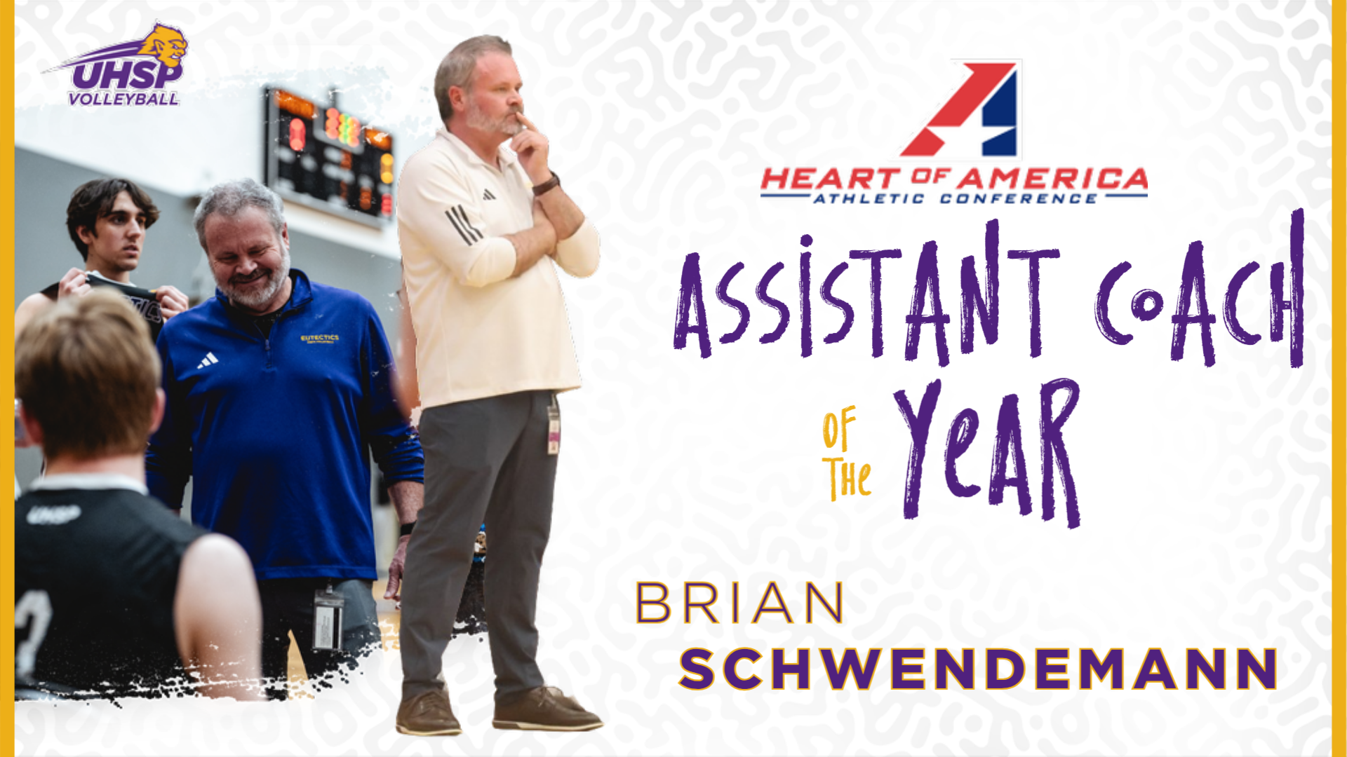 Schwendemann Named Conference Assistant Coach of the Year