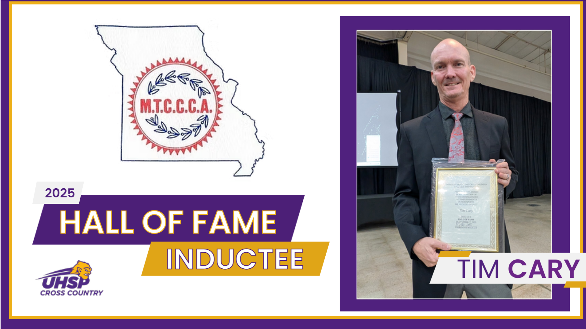 Cary Inducted into MTCCCA Hall of Fame