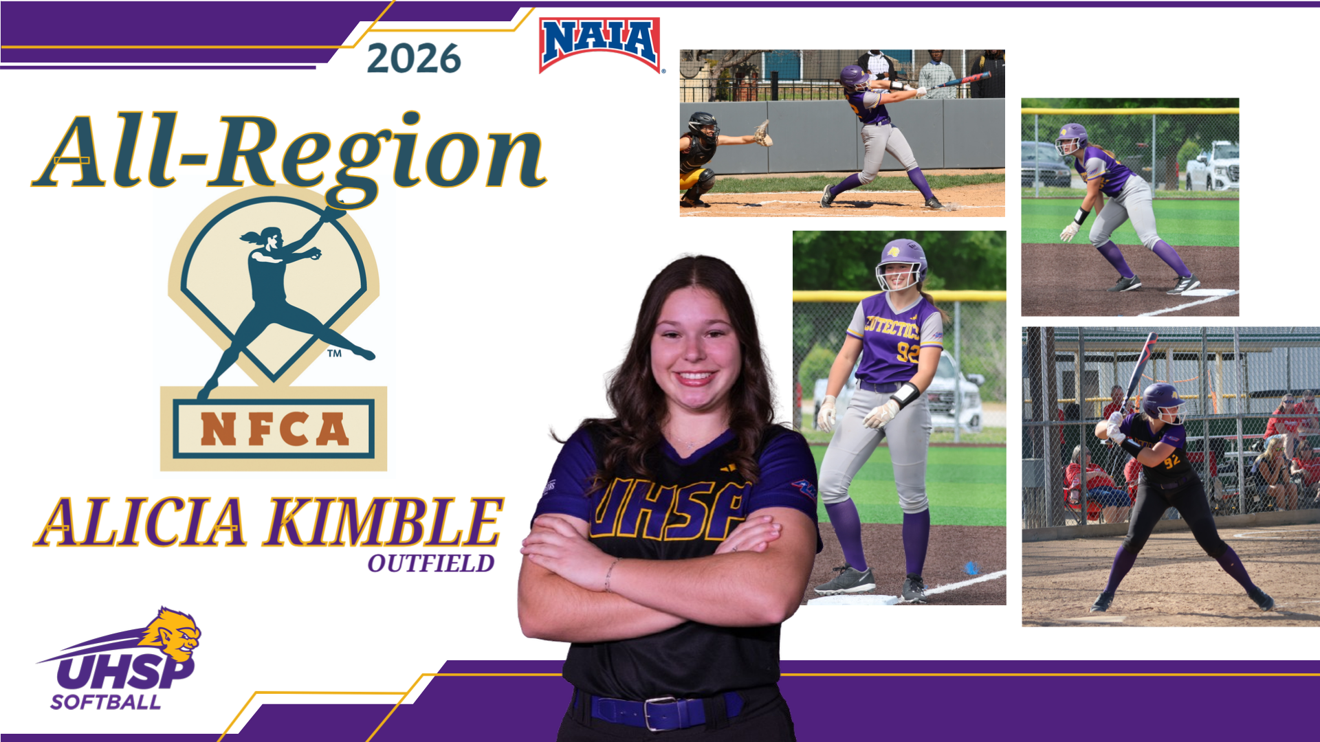 UHSP&rsquo;s Kimble Named NFCA All-Region