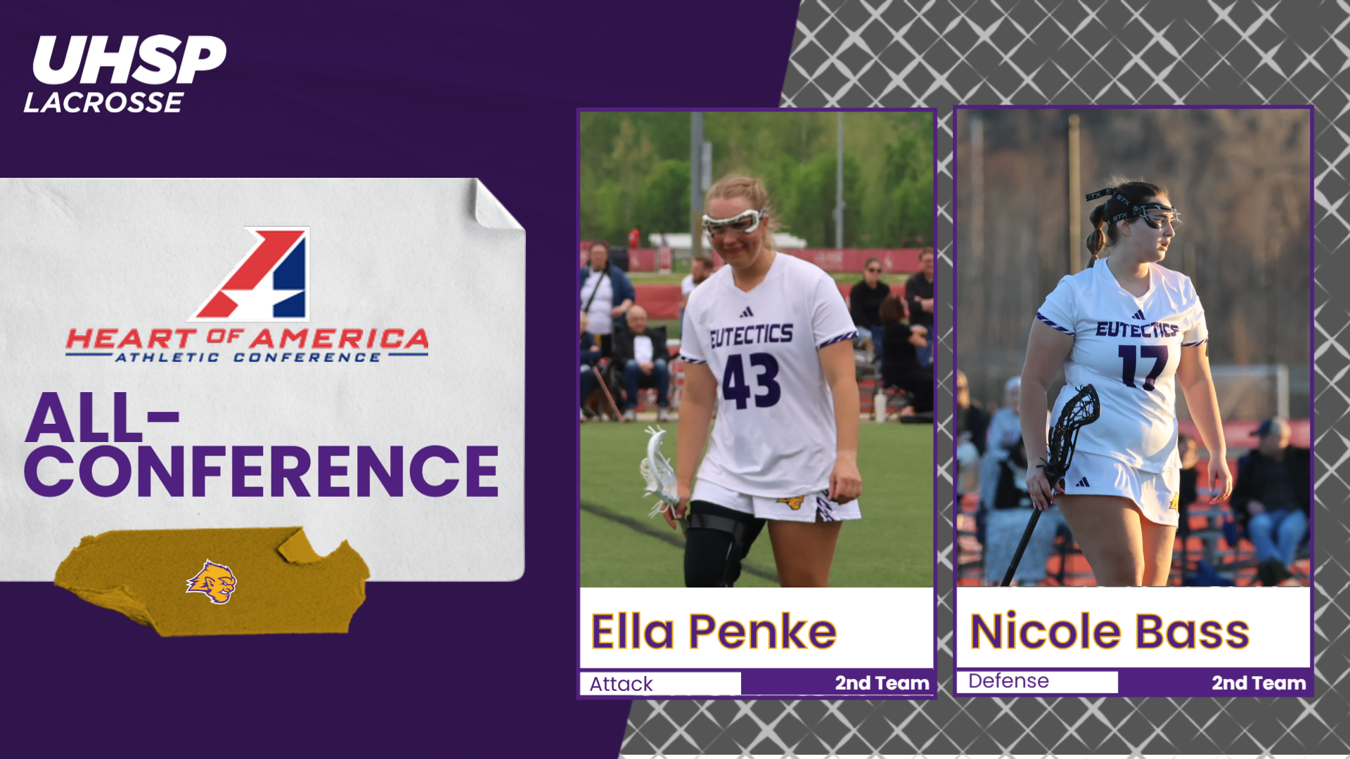 Penke and Bass Named All-Conference