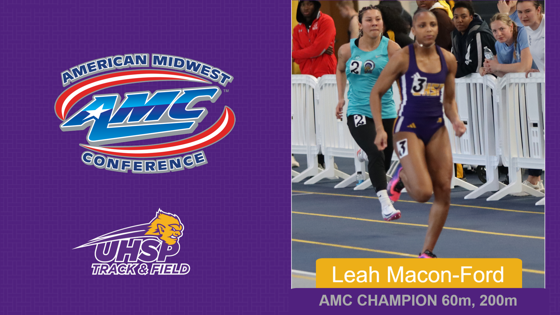 Macon-Ford Leads Eutectic Women to Third Place at AMC Indoor Championships