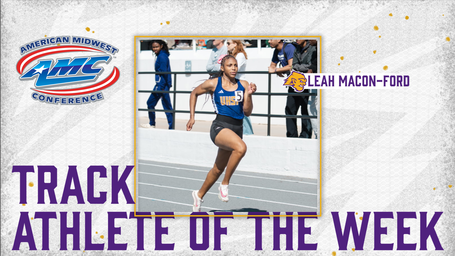 Macon-Ford Named AMC Track Athlete of the Week, Again