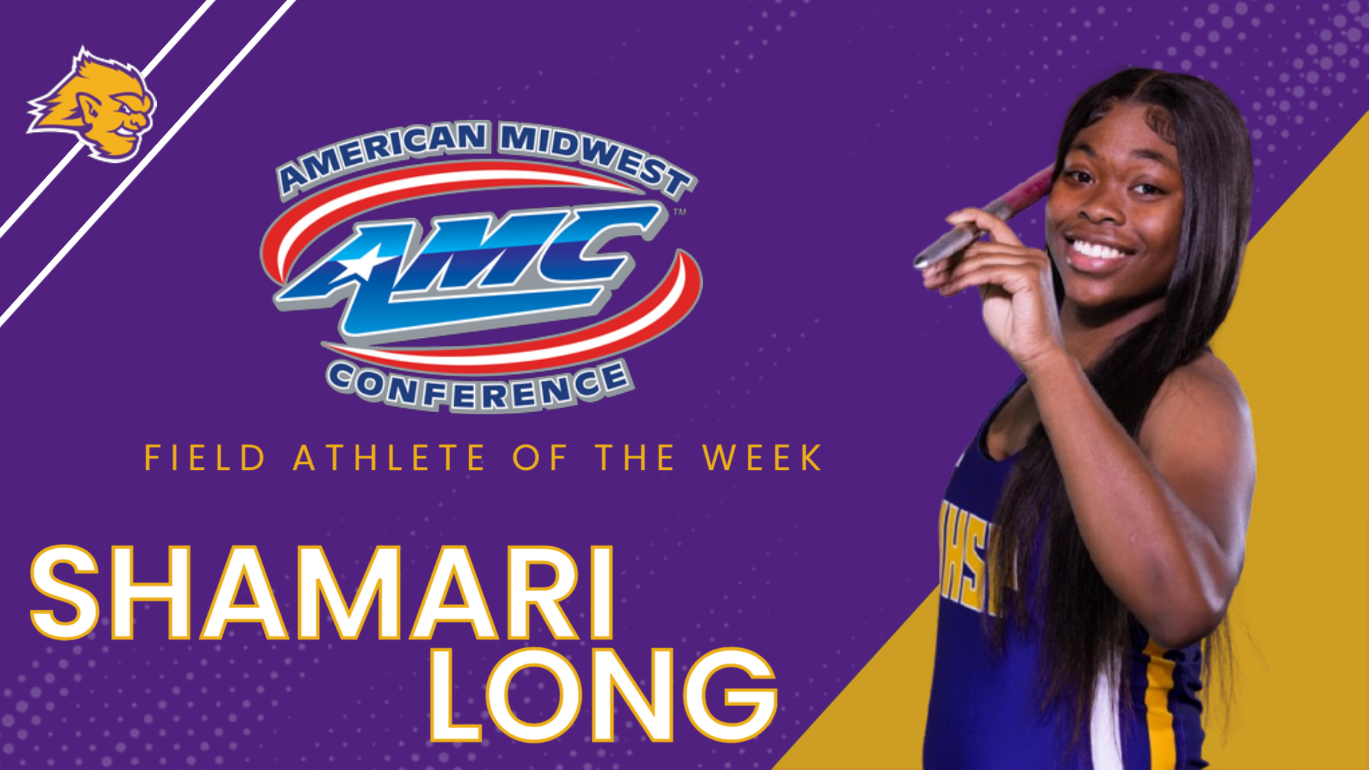 Long Named AMC Field Athlete of the Week